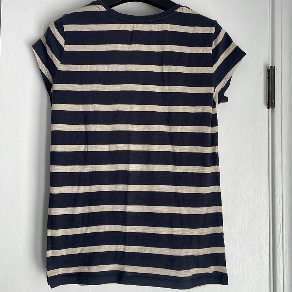 LOFT Sunwashed Striped Tee XS - Picture 3 of 3